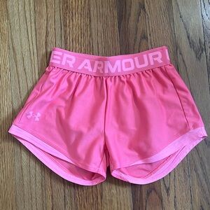 Under armour pink shorts